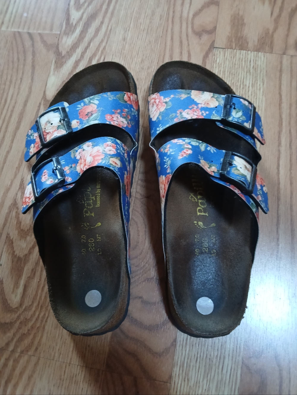 Birkenstock Papillio Floral Double-Buckle Sandals Sz:40